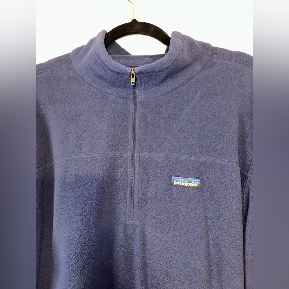 Patagonia Men's XXL Micro D 1/4 Zip Fleece Pullover Nena Michigan Ross #26176 - Picture 4 of 8